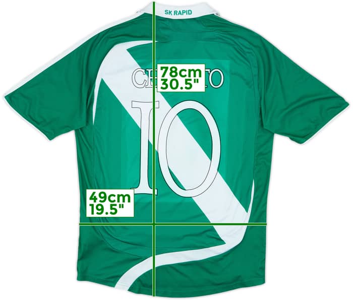 2008-09 Rapid Vienna Home Shirt Cholito #10 - 3/10 - (M)