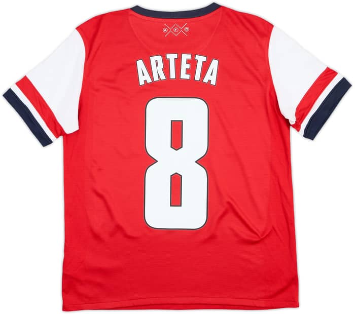 2012-14 Arsenal Home Shirt Arteta #8 - 8/10 - (XL.Boys)