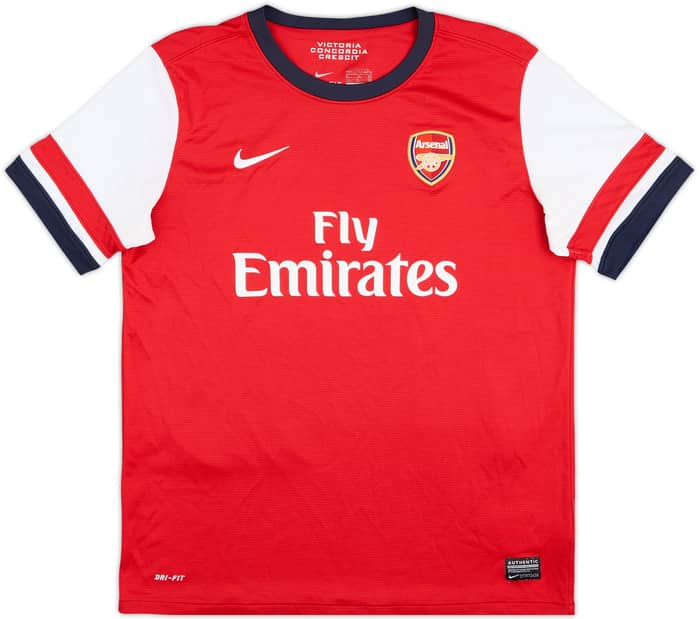 2012-14 Arsenal Home Shirt Arteta #8 - 8/10 - (XL.Boys)