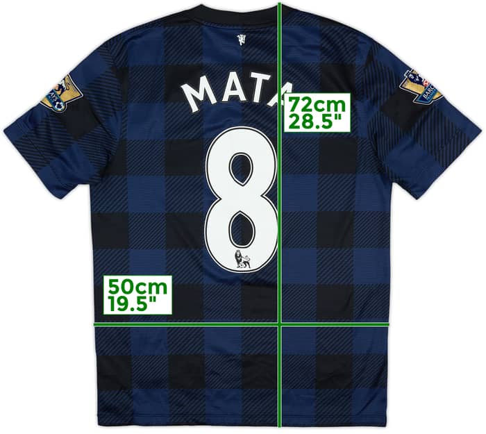 2013-14 Manchester United Away Shirt Mata #8 - 7/10 - (M)