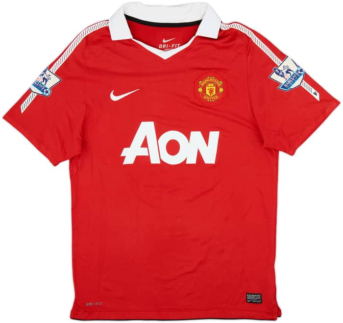 2010-11 Manchester United Home Shirt Scholes #18 - 6/10 - (M)
