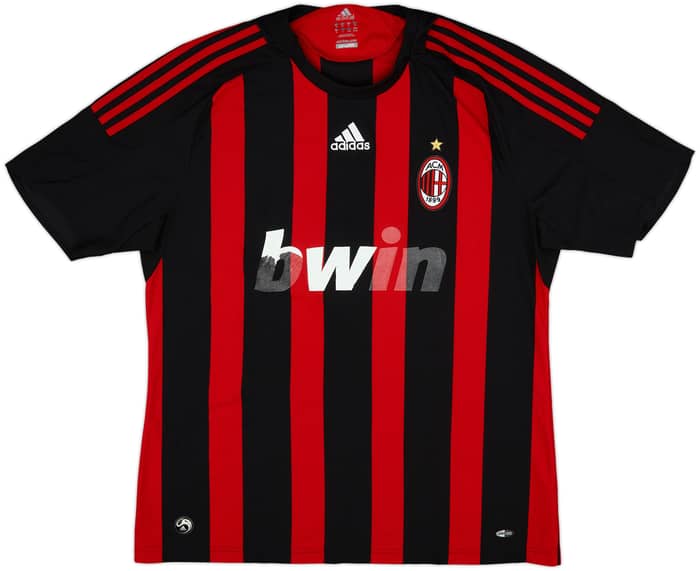 2008-09 AC Milan Home Shirt Beckham #32 - 4/10 - (XL)