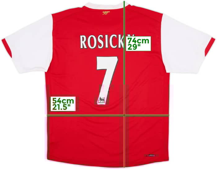 2006-08 Arsenal Home Shirt Rosicky #7 - 4/10 - (L)