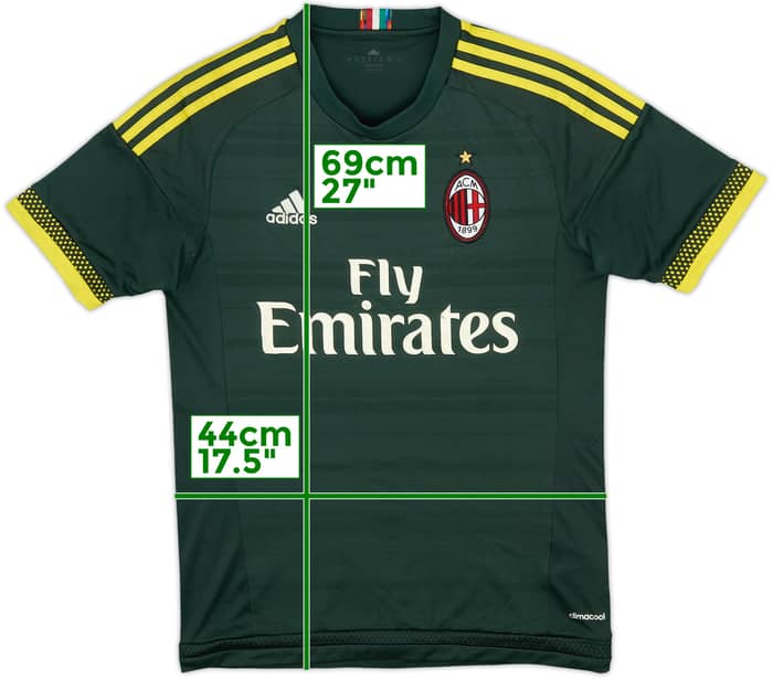2015-16 AC Milan Third Shirt - 5/10 - (S)