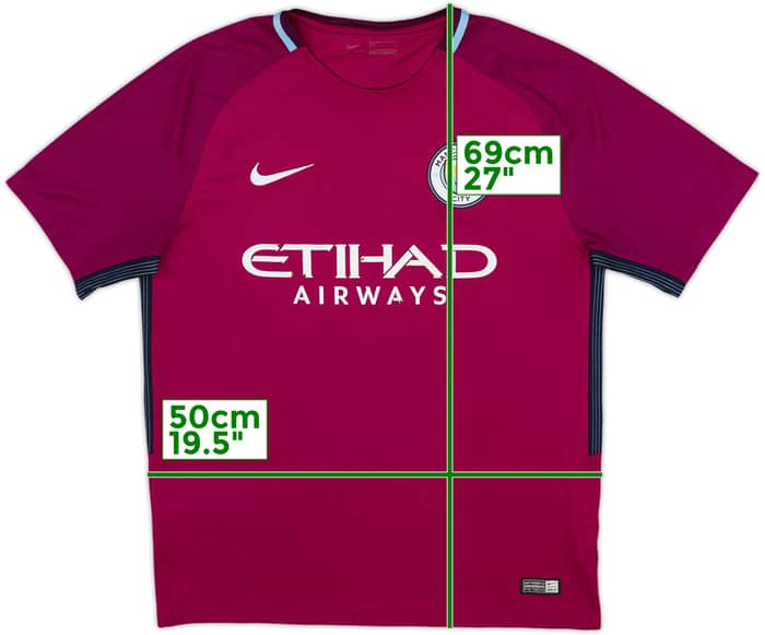 Camiseta de visitante del Manchester City 2017-18 - 5/10 - (M)