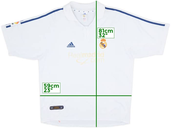 Camiseta de local del Real Madrid 2001 - 3/10 - (XL)