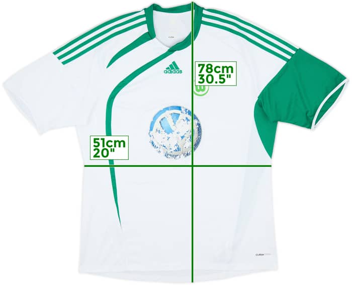Camiseta de local del Wolfsburg 2009-10 - 3/10 - (XL)