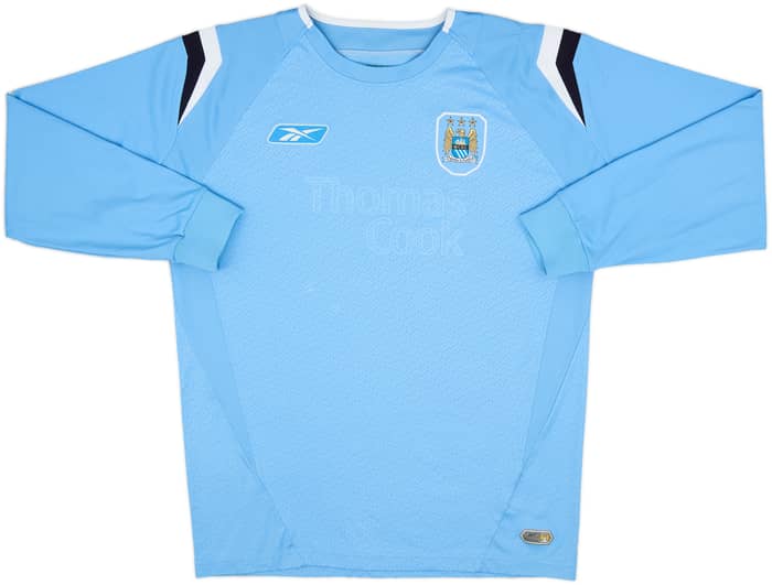 2004-05 Manchester City Home L/S Shirt - 3/10 - (M)