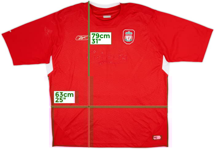 2004-06 Liverpool Camiseta Local - 3/10 - (XXL)