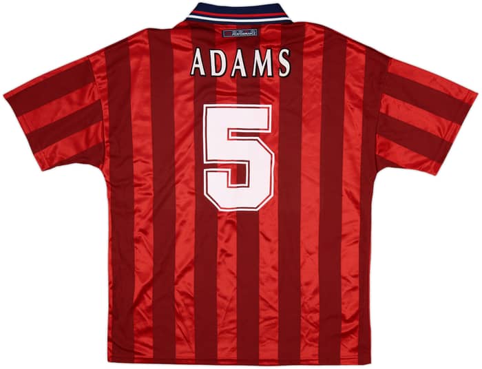 1997-99 England Away Shirt Adams #5 - 9/10 - (L)