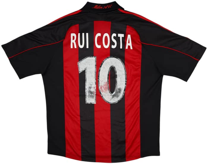 2000-02 AC Milan Home Shirt Rui Costa #10 - 5/10 - (XL)