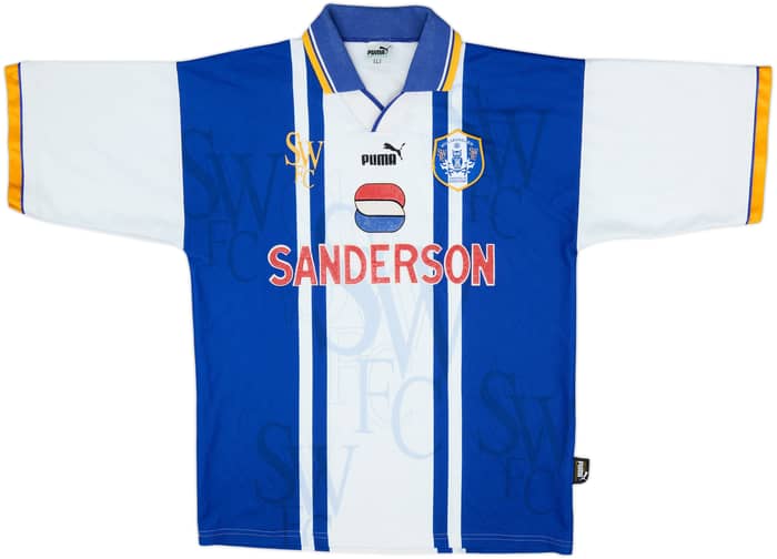 1995-97 Sheffield Wednesday Home Shirt Carbone - 7/10 - (L)