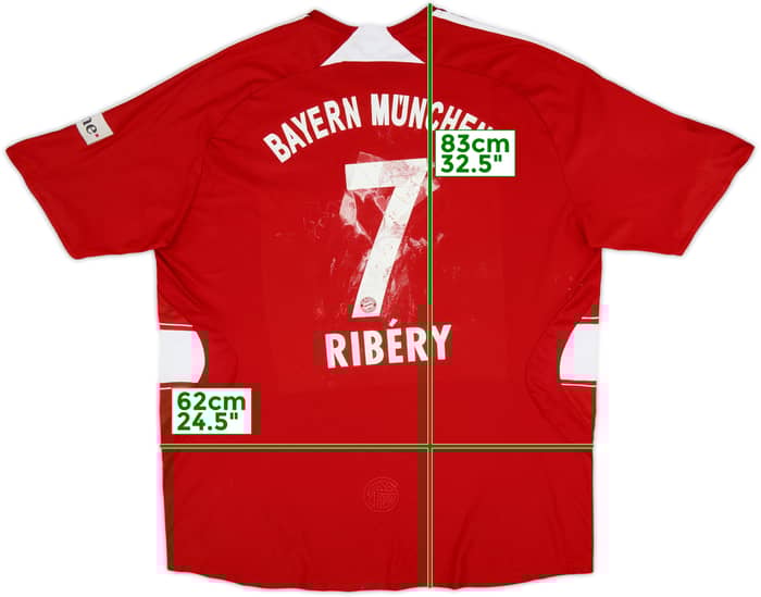 2008-09 Bayern Munich Home Shirt Ribery #7 - 4/10 - (3XL)