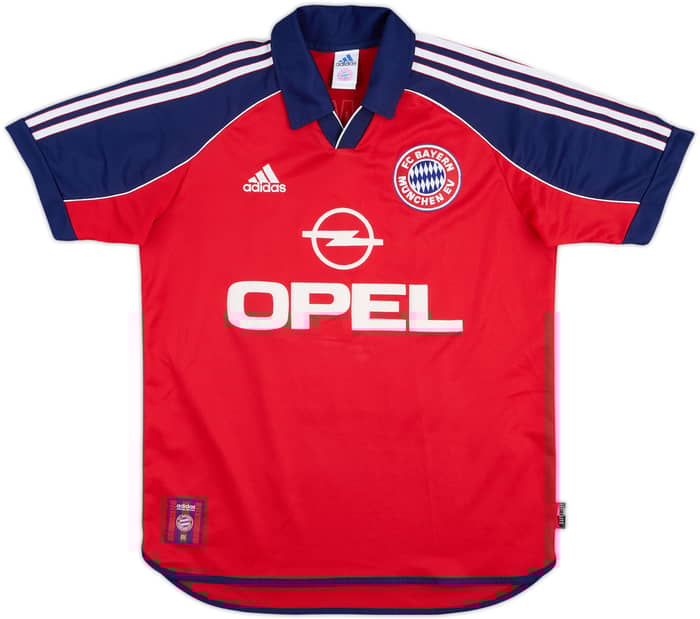 1999-01 Bayern Munich Home Shirt Elber #9 - 8/10 - (Y)