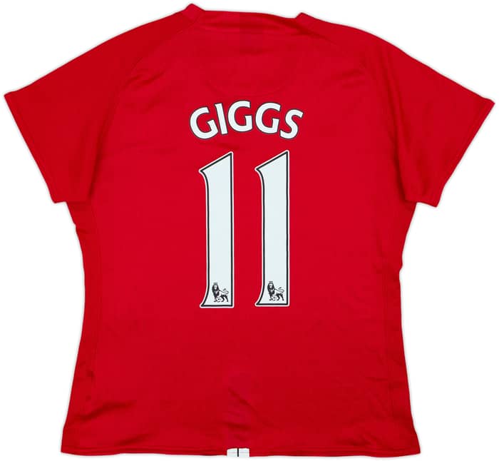 2007-09 Manchester United Home Shirt Giggs #11 - 5/10 - (Women's XL)