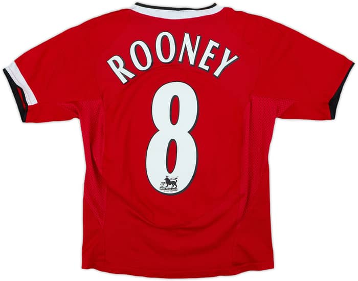 2004-06 Manchester United Home Shirt Rooney #8 - 6/10 - (S.Boys)