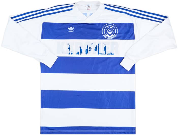 1992-93 MSV Duisburg Match Issue Home L/S Shirt #2