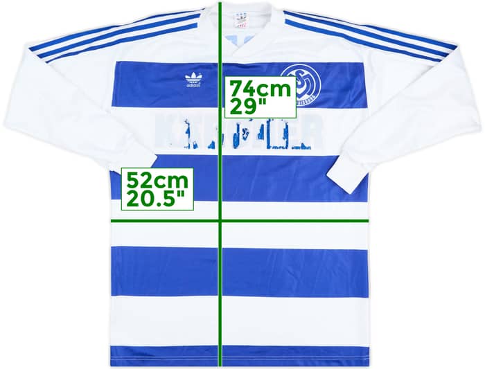 1992-93 MSV Duisburg Match Issue Home L/S Shirt #2