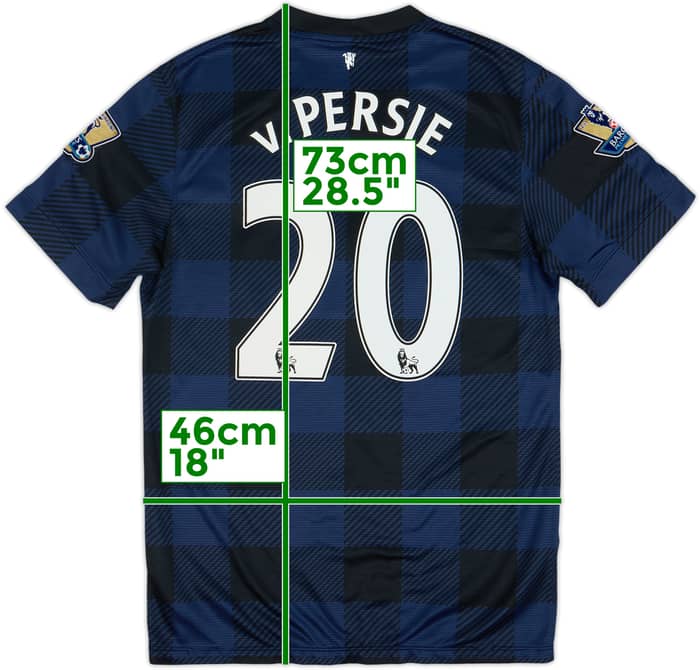 2013-14 Manchester United Away Shirt V.Persie #20 - 6/10 - (S)