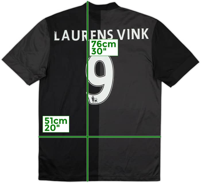 2013-14 Manchester City Away Shirt Laurens Vink #9 - 7/10 - (M)
