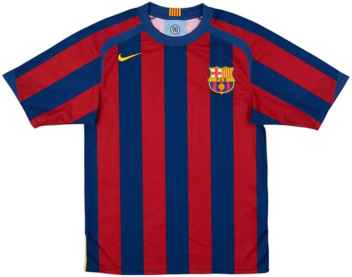 2005-06 Barcelona Basic Home Shirt Mandy #9 - 7/10 - (S)