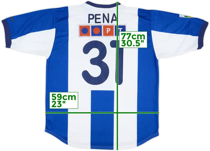 2000-01 Porto Home Shirt Pena #31 - 6/10 - (XL)