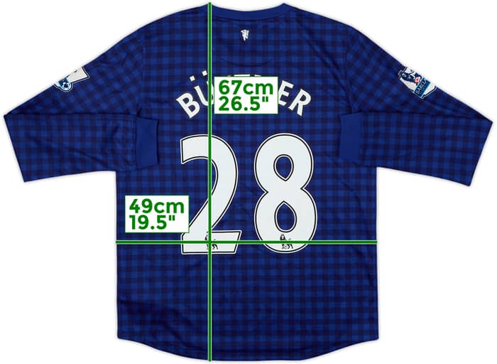 Camiseta de portero del Manchester United 2012-13 Buttner #28 - 6/10 - (Juvenil XL)