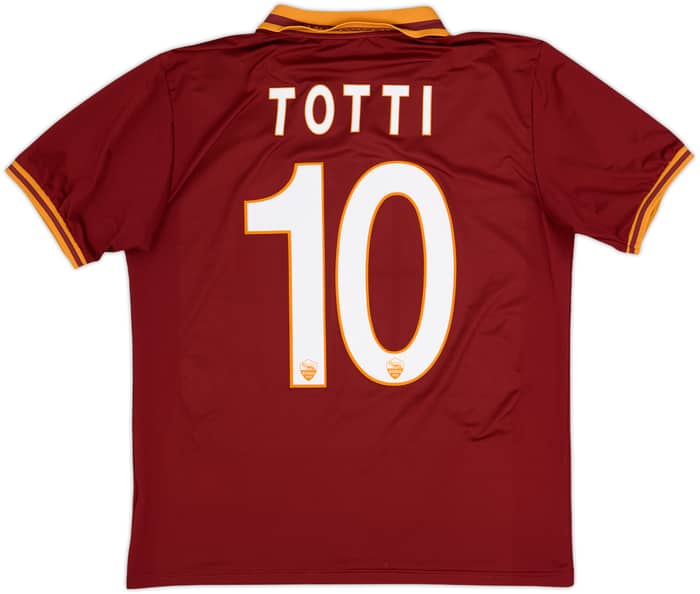 2013-14 Roma Home Shirt Totti #10 - 9/10 - (S)