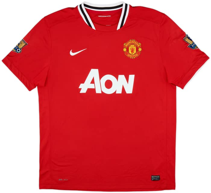 2011-12 Manchester United Home Shirt Evra #3 - 6/10 - (XL)