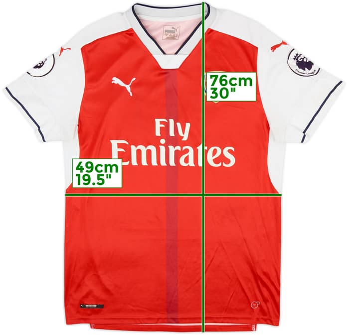 2016-17 Arsenal Home Shirt - 4/10 - (L)