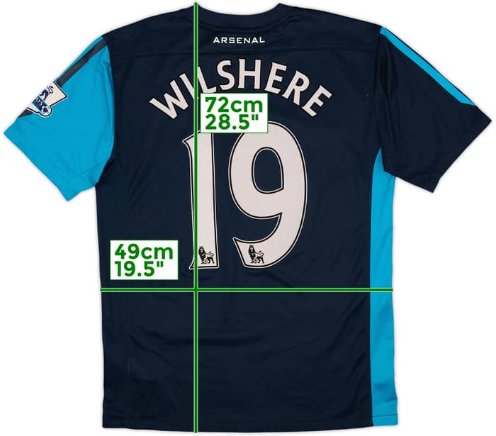 2011-12 Arsenal Away Shirt Wilshere #19 - 7/10 - (M)