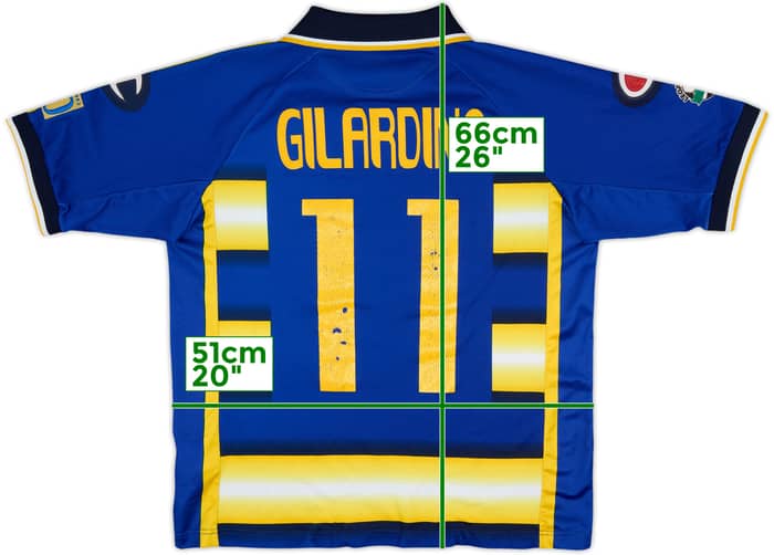 2003-04 Parma '90 Years' Home Shirt Gilardino #11 - 5/10 - (M)