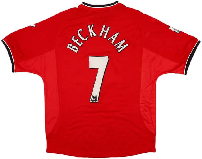 2000-02 Manchester United Home Shirt Beckham #7 - 6/10 - (M)