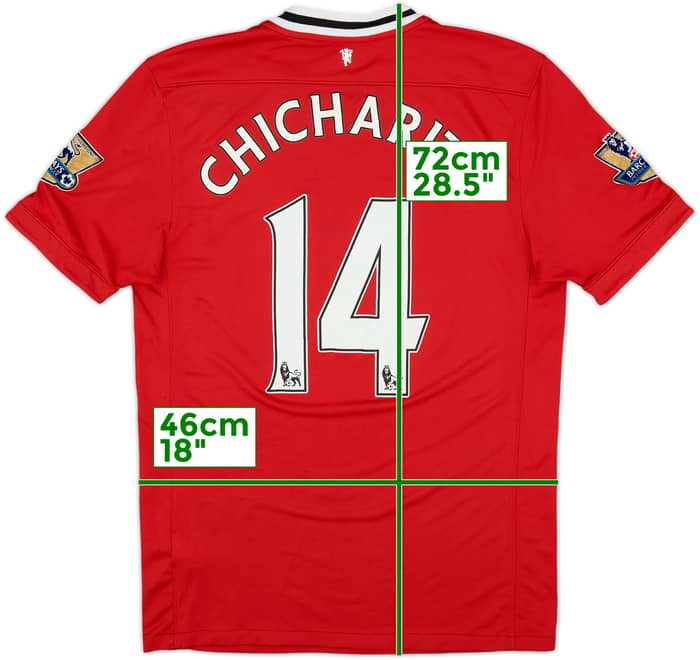 2011-12 Manchester United Home Shirt Chicharito #14 - 5/10 - (M)
