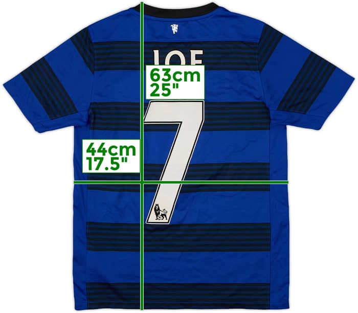 2011-13 Manchester United Away Shirt Joe #7 - 8/10 - (L.Boys)