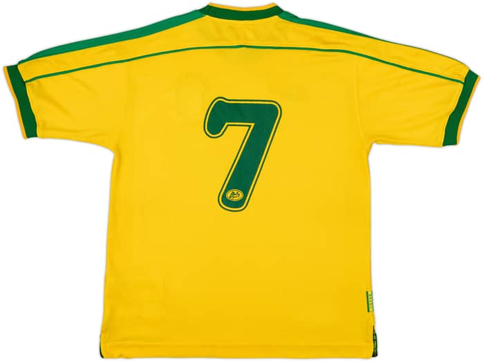 1998-00 Brazil Home Shirt #7 - 9/10 - (M)