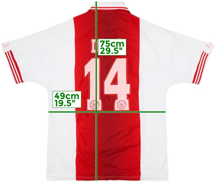 Camiseta de local del Ajax 1997-98 Dani #14 - 7/10 - (M)