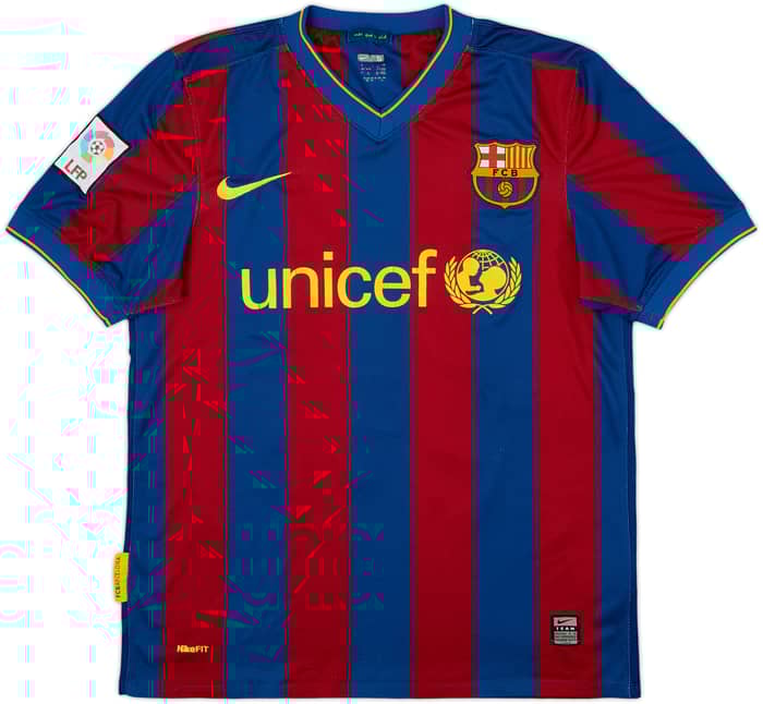 2009-10 Barcelona Local Camiseta Messi #10 - 4/10 - (S)