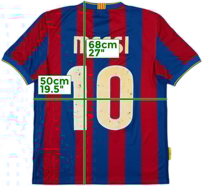 2009-10 Barcelona Local Camiseta Messi #10 - 4/10 - (S)