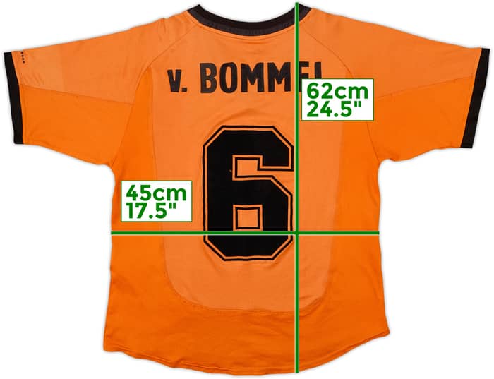 2000-02 Netherlands Home Shirt v. Bommel #6 - 5/10 - (L.Boys)