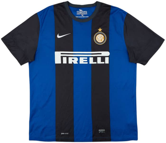 Camiseta de local del Inter Milan 2012-13 J. Zanetti #4 - 4/10 - (XL)