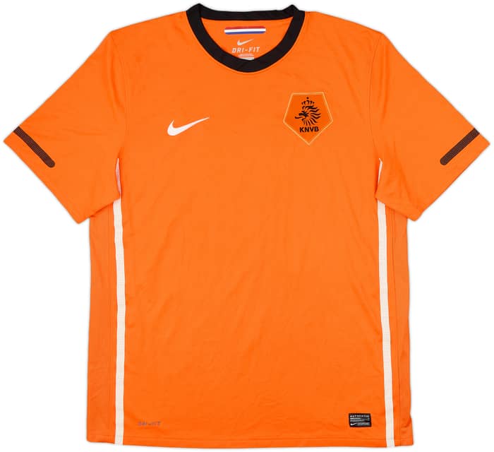 2010-11 Netherlands Home Shirt #14 - 10/10 - (L)