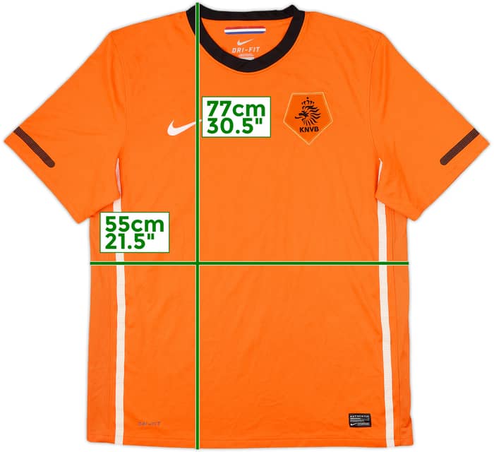 2010-11 Netherlands Home Shirt #14 - 10/10 - (L)