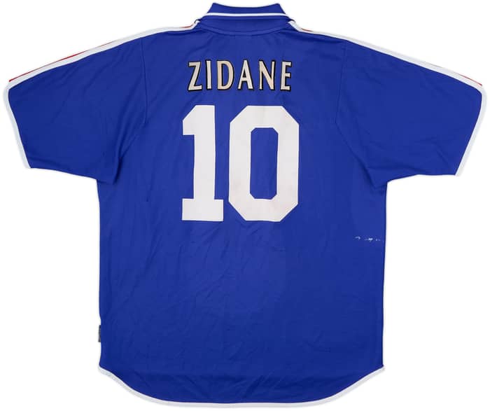 2000-02 Francia Local Camiseta Zidane #10 - 6/10 - (L)