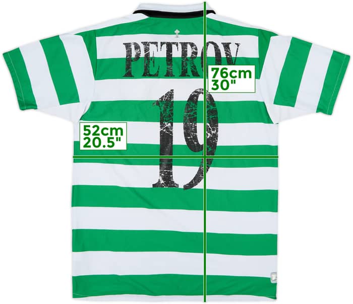 2004-05 Celtic Home Shirt Petrov #19 - 5/10 - (M)