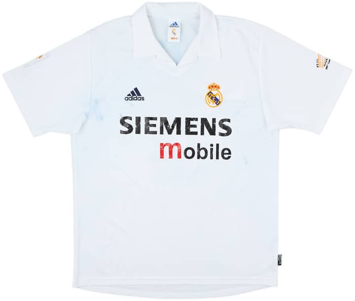 2002-03 Real Madrid Centenary Home Shirt R. Carlos #3 - 3/10 - (M)