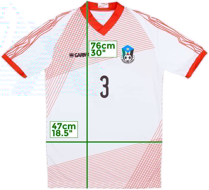 2020-21 South Sudan Home Shirt #3 - 10/10 - (L)