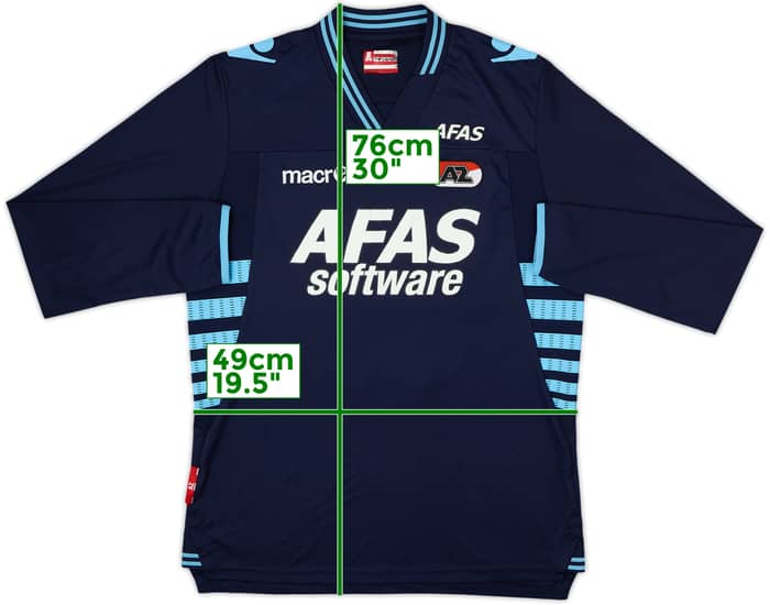 Camiseta de visitante de manga larga del AZ Alkmaar 2013-14 #8 - 4/10 - (M)