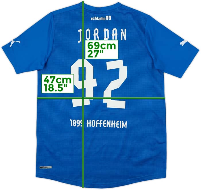 2011-12 TSG Hoffenheim Home Shirt Jordan #92 - 7/10 - (XL.Boys)