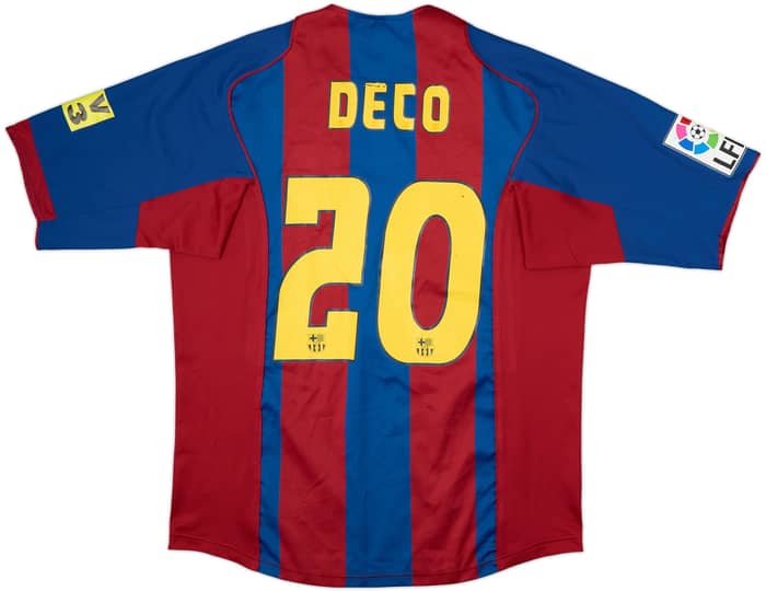 Camiseta de local del Barcelona 2004-05 Deco #20 - 7/10 - (L)